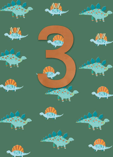 Picture of HAPPY 3RD BIRTHDAY DINOSAUR